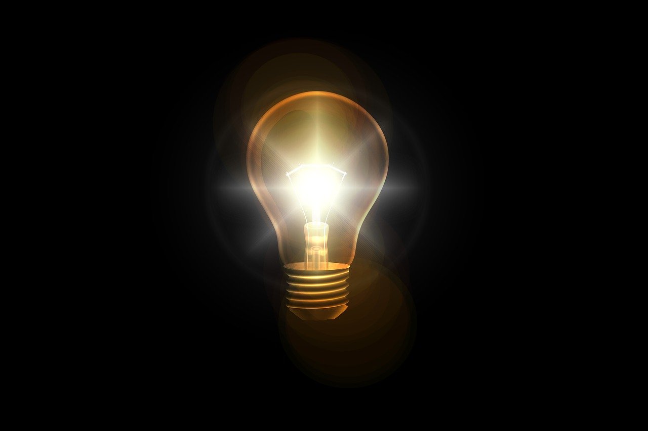 lightbulb, think, idea