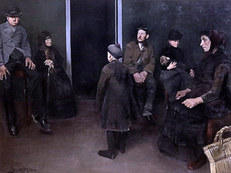 IMG_3550 Harald Slott-Moller 1864-1937 Danish Les pauvres. La salle d'attente de la mort 1888 The Poor. The waiting room of death